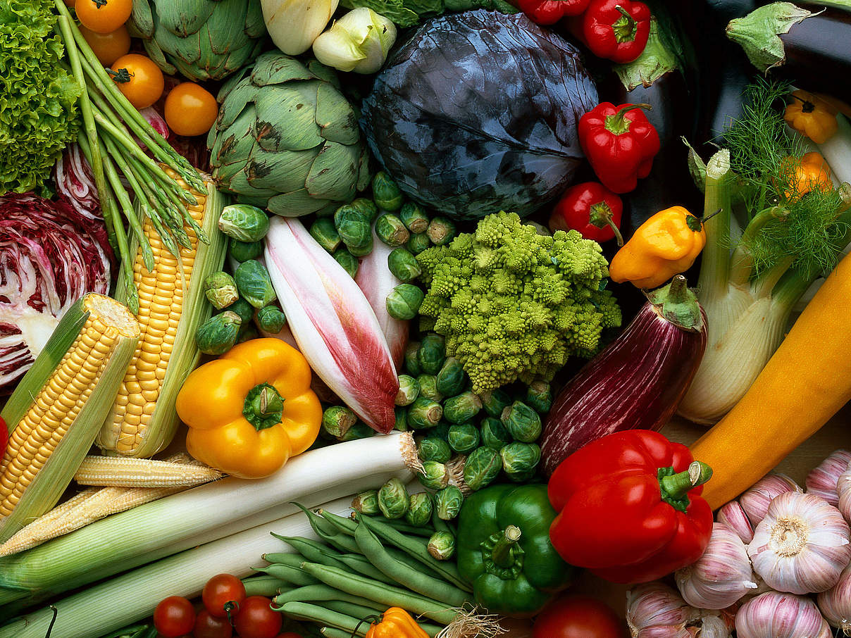 Vielfältiges Obst und Gemüse © Thinkstock Photos Vielfältiges Obst und Gemüse © Thinkstock Photos